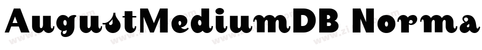 AugustMediumDB Normal字体转换